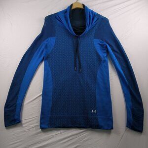 Under Armour Heatgear Women's Blue Circuit Vanish Layer Funnel Neck Medium Shirt
